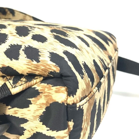 AUTHENTICITY GUARANTEED BALENCIAGA Leopard Mini Backpack bag Beige/Black - Picture 9 of 13